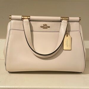 NEW, without tags. Refined calf leather Coach Grace 20 bag.